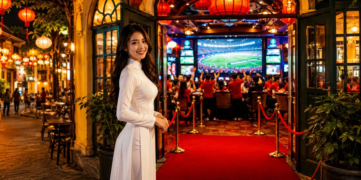 Người chơi tại Hà Nội tham gia casino với trang phục áo dài truyền thống