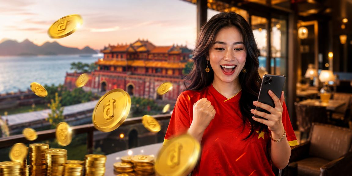 Người dùng tại Huế trải nghiệm ưu đãi cashback bên bờ biển